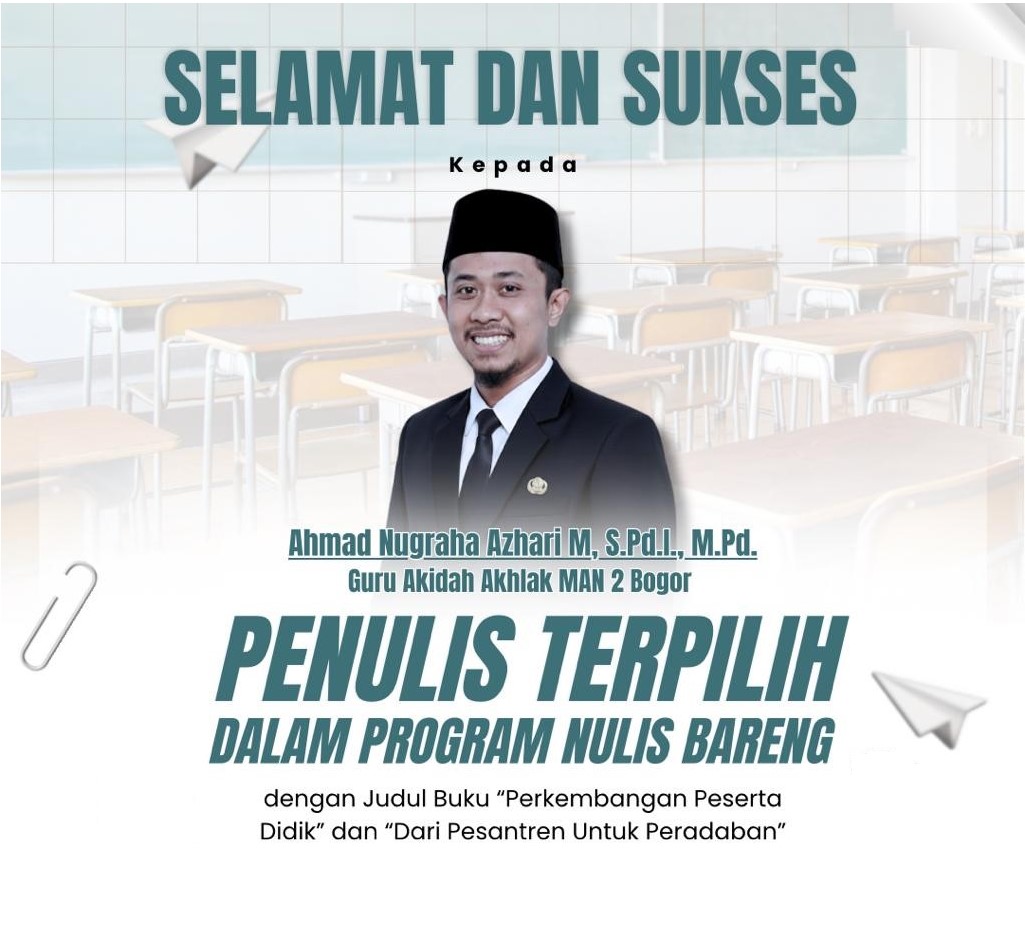 Guru MAN 2 Bogor Raih Prestasi sebagai Penulis Terpilih Program Nulis Bareng