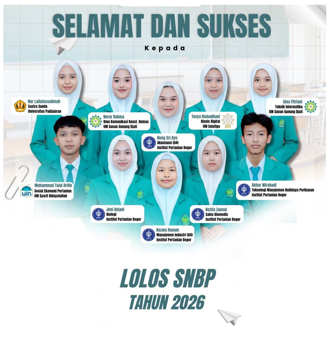 Sukses Membanggakan 10 Siswa Lolos SNBP Tahun 2026