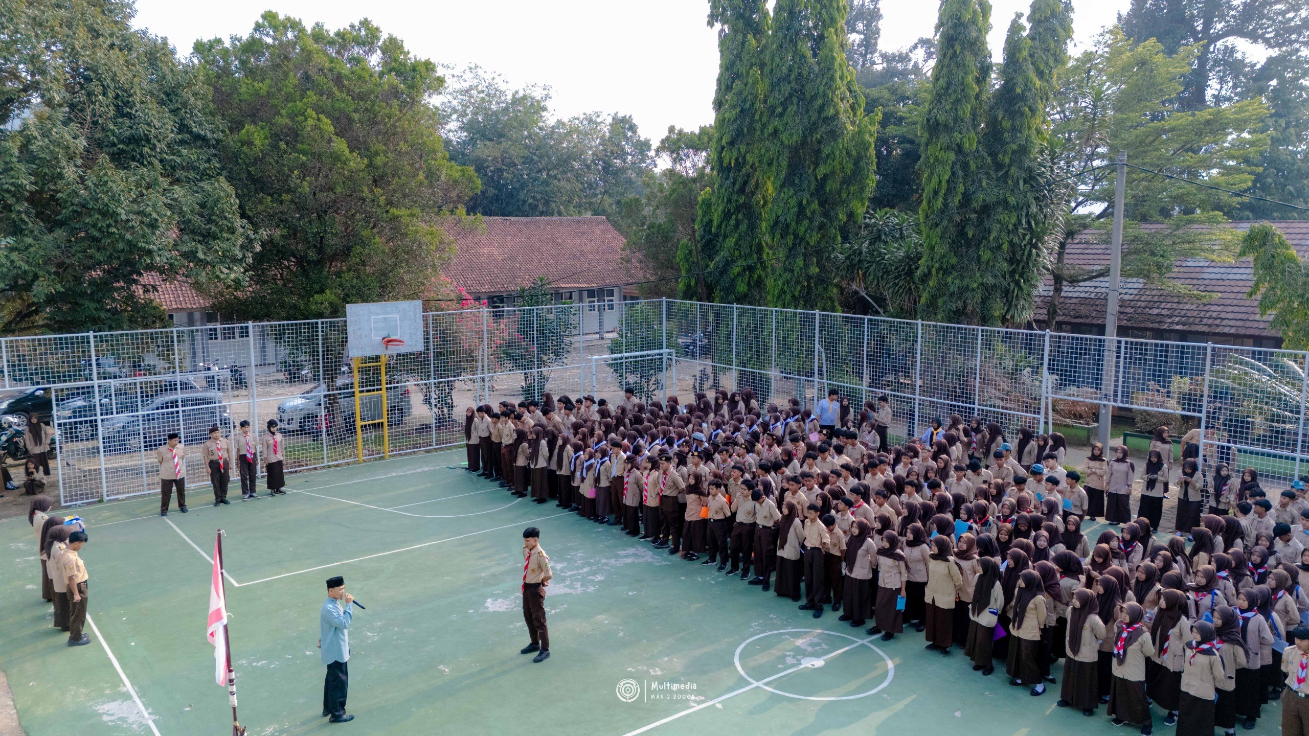 Pembukaan Apel Pelantikan Ekskul Gabungan (PEG), Waka Kesiswaan Tekankan Pentingnya Jiwa Kepemimpina