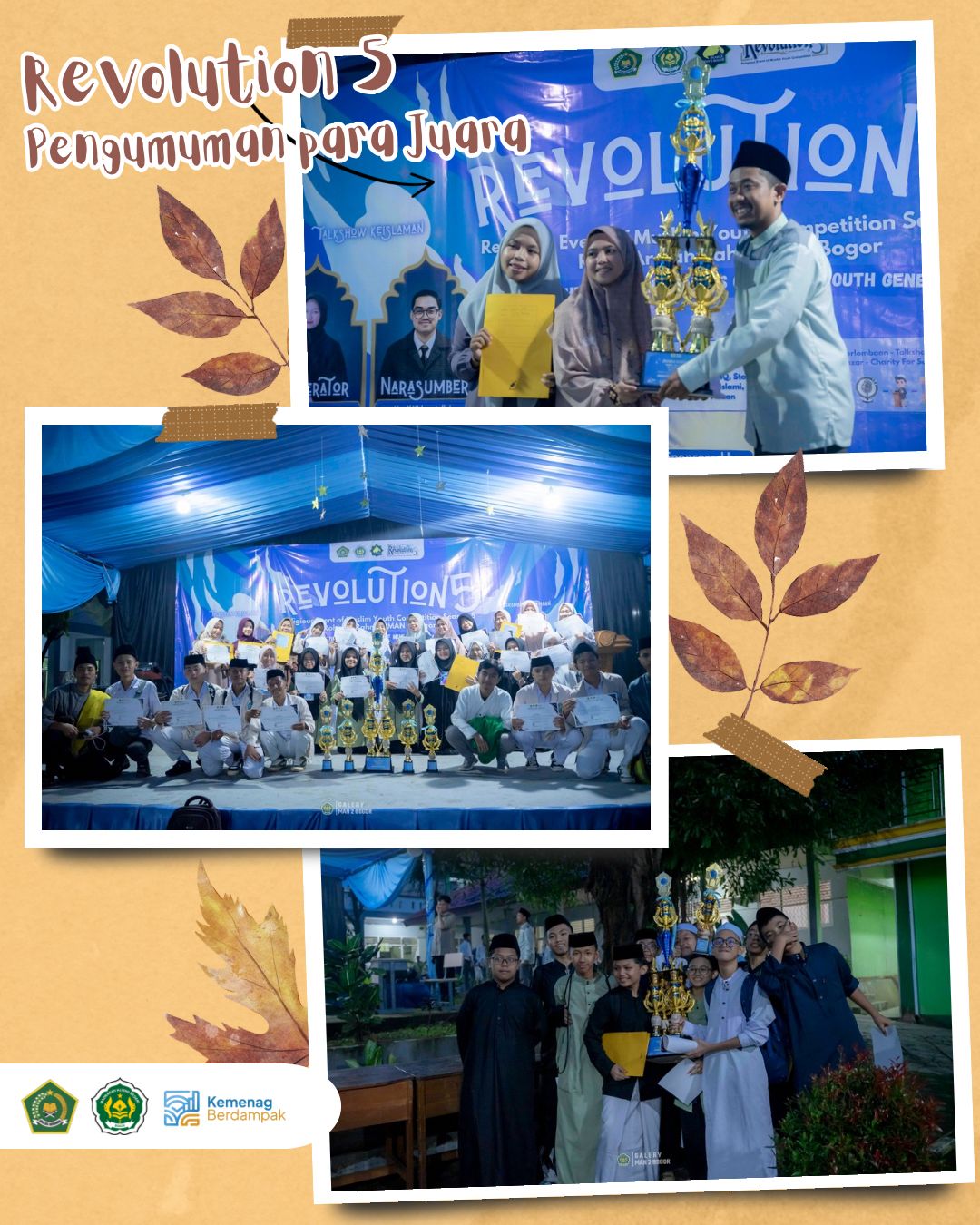 Kemeriahan Puncak Revolution 5 MAN 2 Bogor: Pengumuman Juara dan Apresiasi Prestasi Peserta