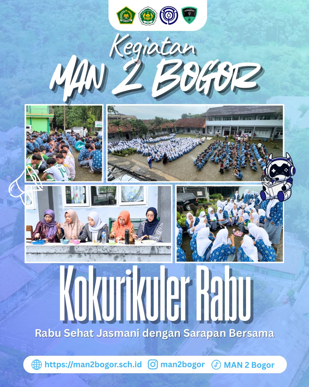 MAN 2 Bogor Galakkan Hidup Sehat melalui Program RAHARJA dengan Sarapan Bersama