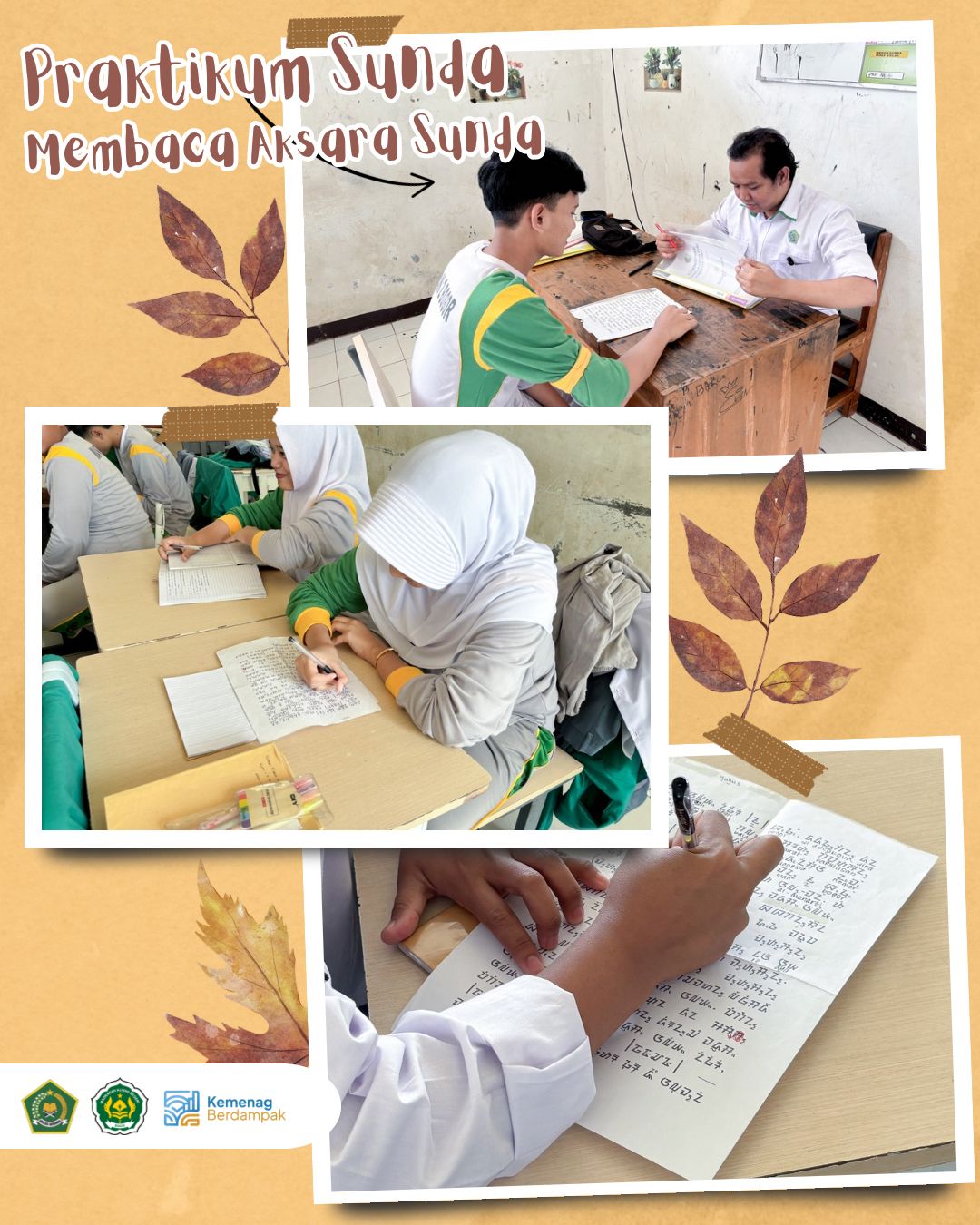 Lestarikan Warisan Budaya Daerah, MAN 2 Bogor Gelar Praktikum Bahasa Sunda Aksara Kaganga