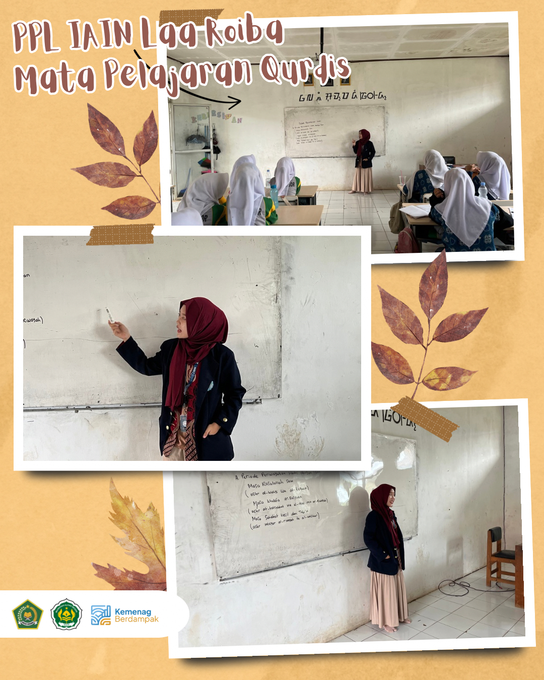 Mahasiswa PPL IAIN Laaroiba Praktik Mengajar Al-Qur`an Hadist di Kelas MAN 2 Bogor