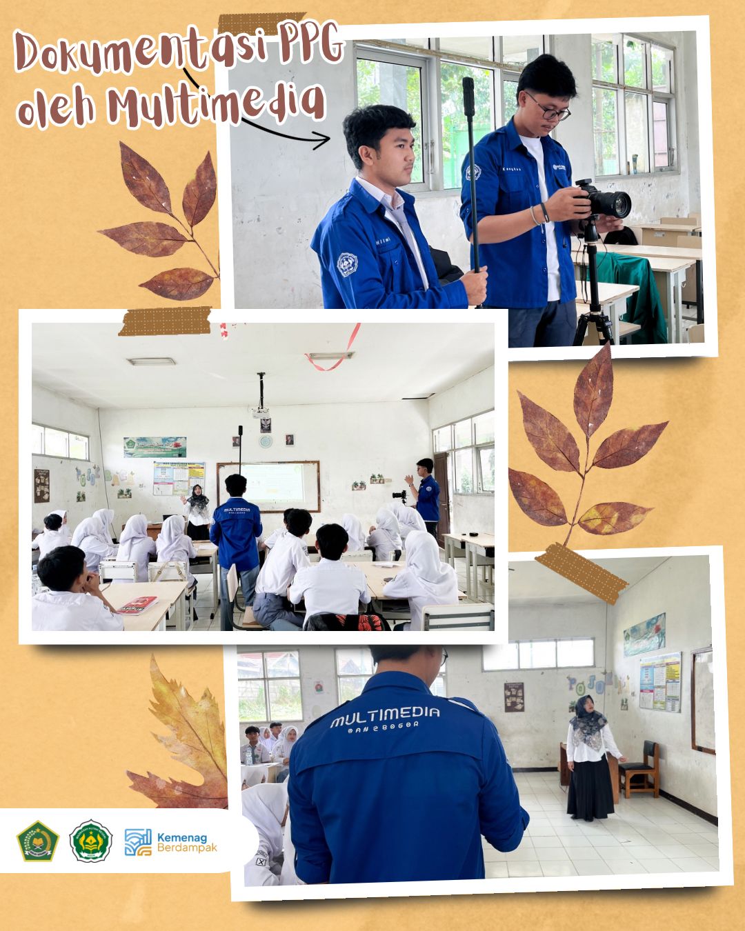 Ekskul Multimedia MAN 2 Bogor Berperan Aktif Dokumentasikan UKin PPG Guru Fisika