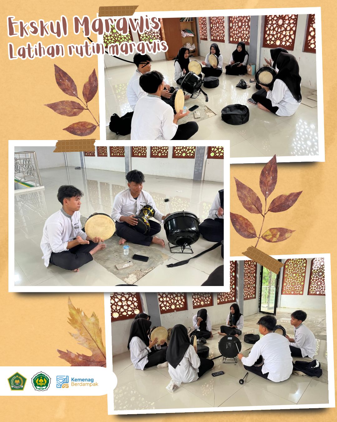 Tim Marawis MAN 2 Bogor Berlatih Maksimal Jelang Penampilan di Revolution 5