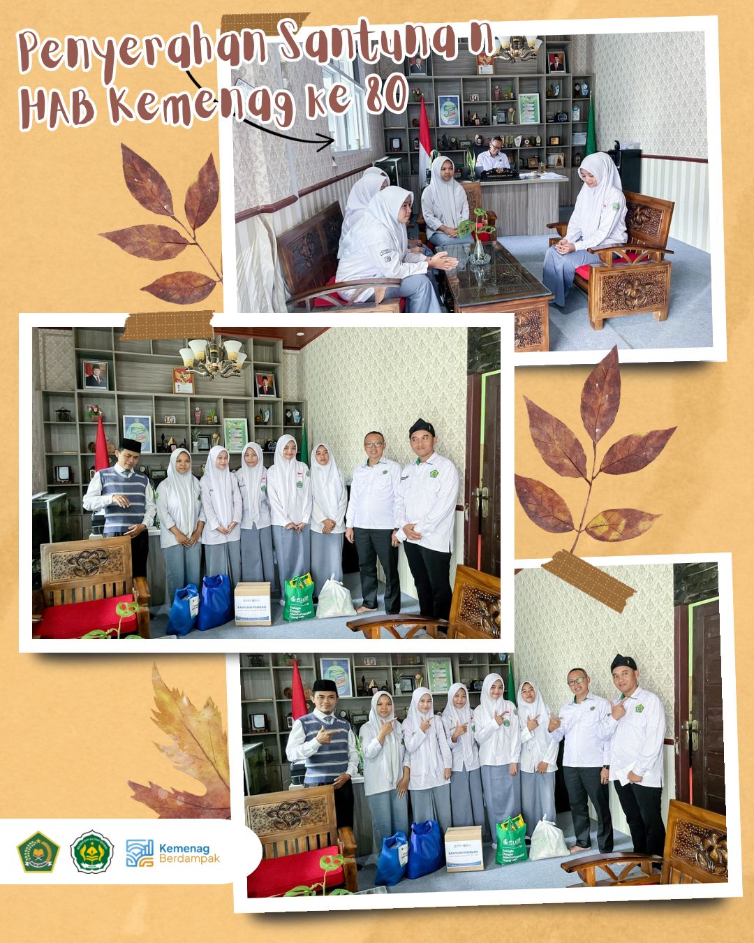 MAN 2 Bogor Salurkan Santunan Yatim HAB Kemenag ke-80, Wujud Kepedulian dan Empati Sosial