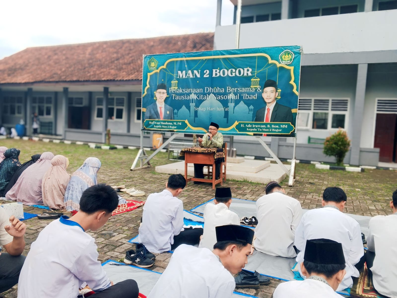 MAN 2 Bogor Laksanakan Pembiasaan Sholat Dhuha dan Tausiyah sebagai kegiatan kokurikuler