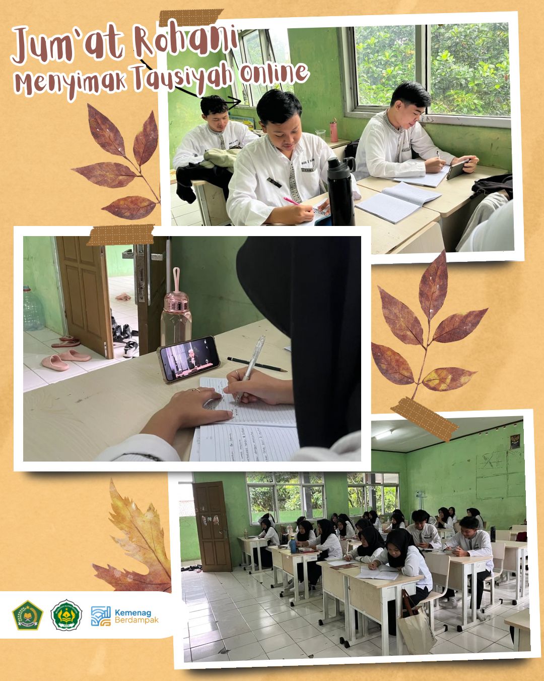 MAN 2 Bogor Mantapkan Nilai Keislaman Siswa melalui Kokurikuler Jumat: Menyimak Tausiyah Ustadz Adi