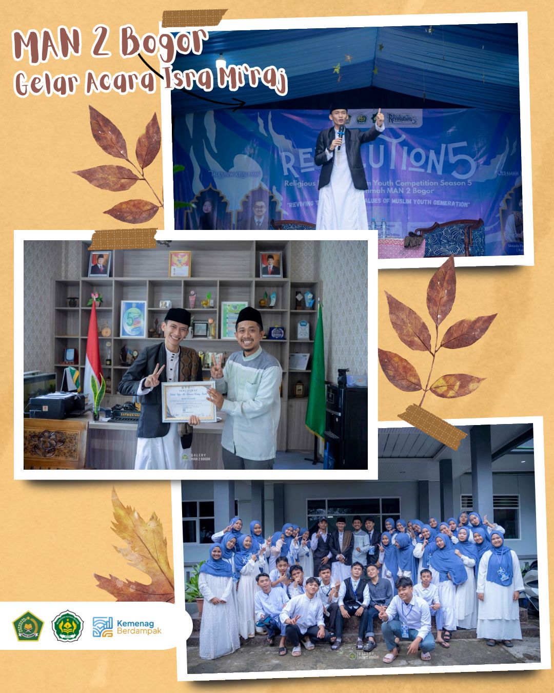 MAN 2 Bogor Selenggarakan Isra Mi`raj Nabi Muhammad SAW dengan Kehadiran Kiyai Milenial